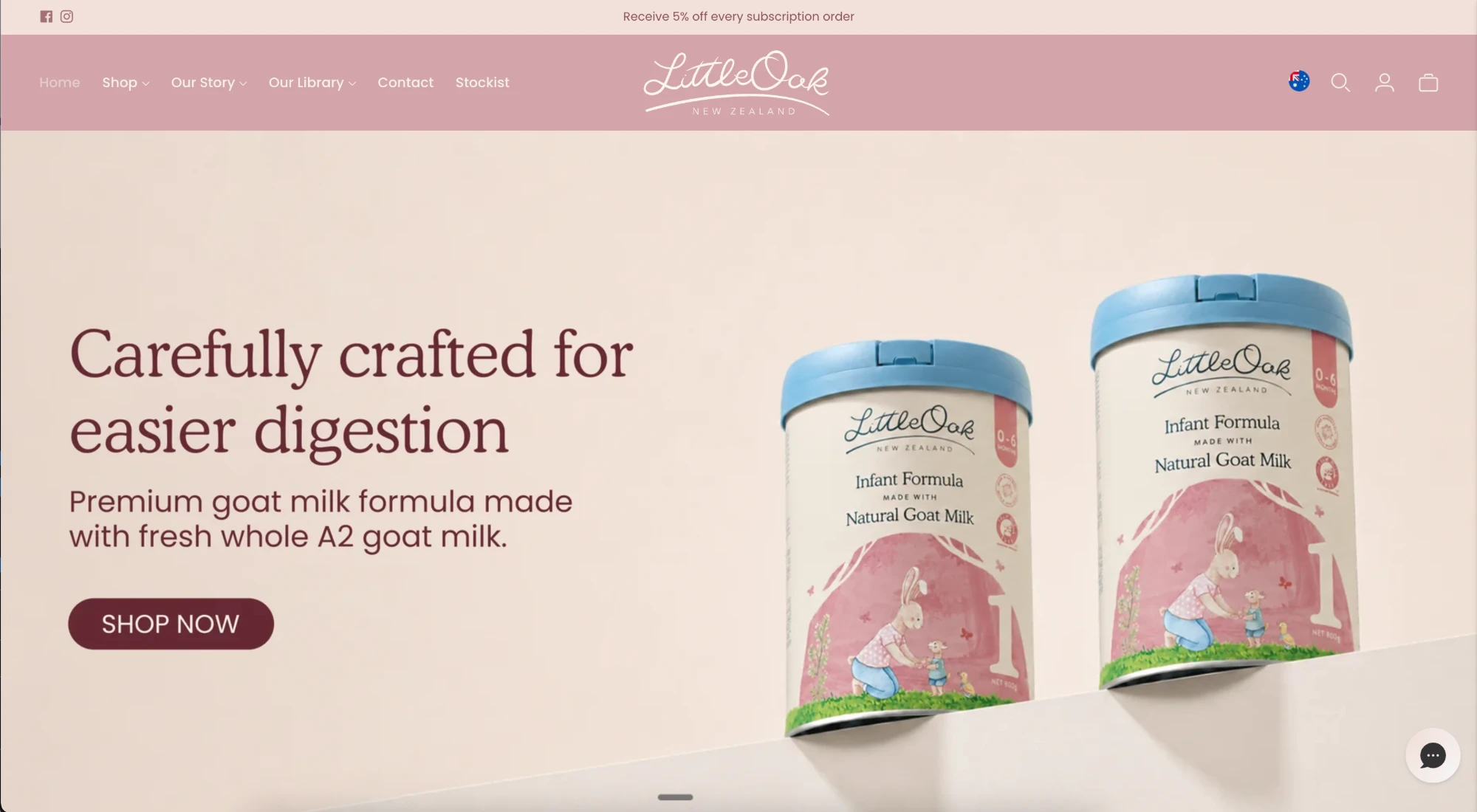 The Little Oak Company website preview