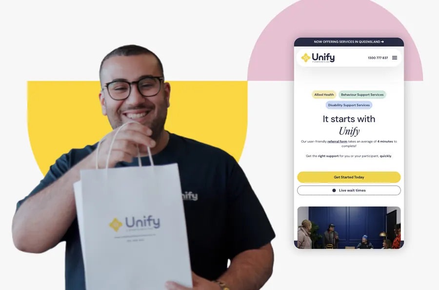 Unify Disability Services mobile experience